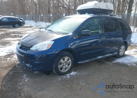 2004 Toyota Sienna Le из США, поврежденный, VIN 5TDZA23C04S156662